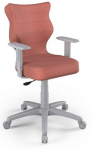 Vaiki&scaron;ka darbo kėdė Duo MT08 Size 5, 40 x 40 x 86 - 99 cm, rožinė sp./pilka sp.