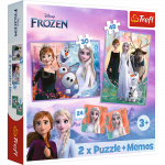 Dėlionė 2in1 Trefl Frozen 93335T, 20.5 cm x 27.5 cm, 102 vnt., įvairių spalvų