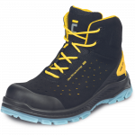 Darbo batai vyrams Cerva Halwill Pro MF ESD S1PS SR, be aulo, be pa&scaron;iltinimo, juoda/geltona, 39 dydis