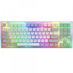 Laidinė žaidimų klaviatūra HATOR Gravity TKL HTK561UA HATOR Aurum Orange, Anglų / Ukrainiečių, balta sp./įvairių spalvų