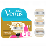 Keičiamos skustuvo galvutės Gillette Venus ComfortGlow Argan Oil, 3 vnt