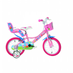 Vaiki&scaron;kas dviratukas su papildomais ratukais, vaikų Dino Bikes Peppa Pig 164R-PGS, mėlyna sp./chromo sp., 16"