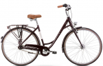 Dviratis miesto Romet Pop Art LUX, 28 ", 18" rėmas, bordo