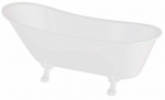 Vonia, laisvai pastatoma Besco Olaya, 160 cm x 68 cm x 68 cm, ovalas, balta sp.