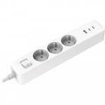 Buitinis ilgintuvas Xiaomi Power Strip, 2C1A, 3 x 1 mm&sup2;, 1.4 m, IP22, 3 lizdų, 3USB, su jungikliu