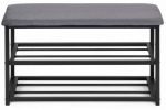 Suoliukas su batų lentyna ModernHome, pilka sp., 30 cm x 80 cm x 50 cm