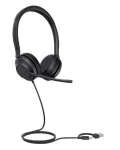 Laidinės ausinės Yealink UH35 Dual Teams USB-C/A 1308163, juoda sp.