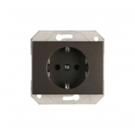 Ki&scaron;tukinis lizdas Vilma XP500 111050202709, su įžeminimu, antracito sp.