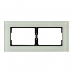 Dvivietis rėmelis Vilma XP500, žalias matinis stiklas