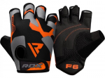 Pir&scaron;tinės be pir&scaron;tų RDX F6, juoda/oranžinė, L