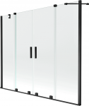 Vonios sienelė Mexen Velar Duo II, 200 cm x 150 cm, juoda sp./grūdintas