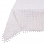 Staltiesė stačiakampė Ambition Lovely Dot, balta, 130 x 160 cm