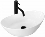 Vonios praustuvas Rea Kate, keramika, 55.5 cm x 33.5 cm x 16 cm, balta sp.