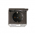 Ki&scaron;tukinis lizdas Vilma XP500 111050202707, su įžeminimu, IP44, antracito sp.