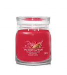 Kalėdinė žvakė, aromatinė Yankee Candle Sparkling Cinnamon, 368 g, Raudona