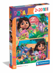 Dėlionė Clementoni Super Color Dora 24827, 27 cm x 18.5 cm, 40 vnt.