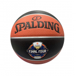 Krep&scaron;inio kamuolys Spalding Euroleague F4 Athens 2026 TF-1000&trade; Legacy, 7 dydis, juoda sp./oranžinė sp.