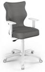 Vaiki&scaron;ka darbo kėdė Duo MT33 Size 5, 40 x 40 x 86 - 99 cm, balta sp./tamsiai pilka sp.