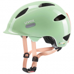 Dviratininkų &scaron;almas vaikams Uvex Oyo, mėtinė (mint) sp./persikinė sp., 50-54 cm