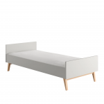 Lova viengulė Pinio Swing, 90 x 200 cm, pilka sp., be čiužinio, su grotelėmis