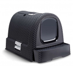 Uždaro tipo kačių tualetas Curver 198846, juoda/pilka, uždaras, 51 cm x 38.5 cm x 40 cm