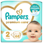 Sauskelnės Pampers Premium Care, 2 dydis, 4 - 8 kg, 68 vnt.
