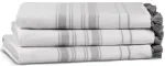 Vonios rank&scaron;luostis Foutastic One Side Striped 581CAN1343, pilka sp., 180 cm x 100 cm