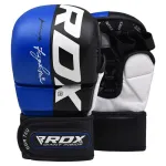 MMA pir&scaron;tinės RDX Grappling Rex T6 Plus GGR-T6U-S+, mėlyna sp./balta sp./juoda sp., S
