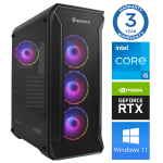 Stacionarus kompiuteris Intop Core i5-12400F, DDR4 16 GB, SSD+HDD 250 GB 2 TB, Nvidia GeForce RTX 5070 12 GB GDDR7, Windows 11 Home