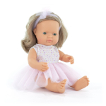 Lėlė Miniland My Friends & Me Dark Blonde, 38 cm, rožinė sp.