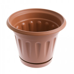 Gėlių vazonas Uniplastex Primavera UDP26, plastikinis, &Oslash; 26 cm, ruda sp.