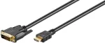 Laidas MicroConnect HDMI to DVI-D HDM1924110 HDMI male, DVI-D male, 10 m, juoda sp.