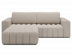 Kampinė sofa - lova Bonett, smėlio sp., kairinė, 175 x 250 cm x 92 cm