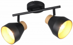 &Scaron;viestuvas lubų Trio Valentin R81922032, E14, 2 x 10 W, ruda sp./juoda sp.