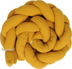 Apsauginis bortelis BabyMatex Muslin, geltona sp., 200 cm x 30 cm