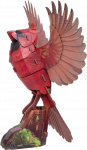 3D dėlionė MakeBug American Cardinal MB-D-0055, 12 cm x 5 cm, raudona sp.