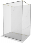 Du&scaron;o sienelė Mexen Kioto Walk-In Black Border, 120 cm x 200 cm, aukso sp./juoda sp./grūdintas