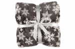 Pledas Winteria Snowflake, pilkas, 130 cm x 170 cm