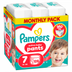 Sauskelnės-kelnaitės Pampers Active Baby, 7 dydis, 15 kg, 128 vnt.
