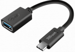 Adapteris Trust, USB 3.0/USB-C, juoda sp.