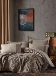 Patalynės užvalkalų komplektas Mijolnir 157SHS6339, ruda sp., 50 x 70 cm, 200 x 220 cm
