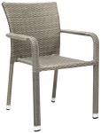 Lauko kėdė Garden4you Larache, pilka sp., 57 cm x 61 cm x 83 cm