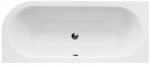 Vonia, kampinė Besco Avita Right 160, 160 cm x 75 cm x 42 cm, asimetrinė, balta sp.