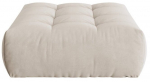 Pufas Micadoni Home Bloom Velvet, kreminė sp., 110 cm x 101 cm x 42 cm