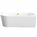 Vonia, laisvai pastatoma Invena Glamour, 170 cm x 80 cm x 58 cm, ovalas, balta sp.