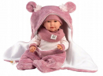 Lėlė - kūdikis su priedais Llorens Mimi 74130, 42 cm, rožinė sp.