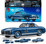 Konstruktorius, automobilis Mattel Hot Wheels Mercedes Benz 300 SL HWW25, 1600 vnt., mėlyna sp.