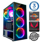 Stacionarus kompiuteris Intop RM74346NS AMD Ryzen 5 5600GT, DDR4 16 GB, SSD+HDD 500 GB 4 TB, AMD Radeon RX Vega 7 Dynamic
