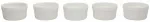 Keramikinis kepimo indas, rinkinys Kitchen&GO, balta sp., 8 cm x 8 cm, 0.125 l