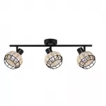 &Scaron;viestuvas lubų Candellux Lighting Juicy 93-17659, E14, 3 x 40 W, juoda sp. / juoda sp.